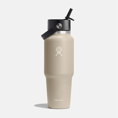 32 oz Wide Mouth Travel Bottle with Flex Straw Cap בקבוק פיה נפתחת